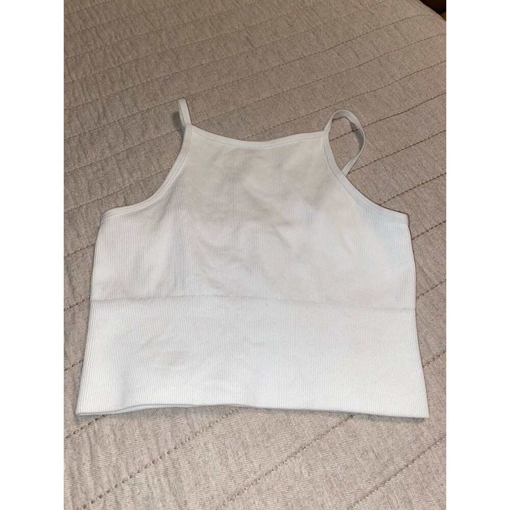 White crop tank Small